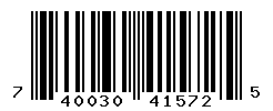 UPC barcode number 740030415725