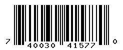 UPC barcode 740030415770