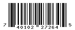 UPC barcode number 740102272645