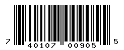 UPC barcode number 740107009055