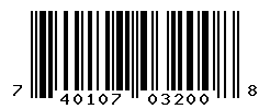UPC barcode number 740107032008