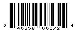 UPC barcode number 740258605724