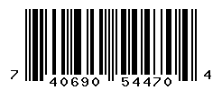 UPC barcode number 740690544704