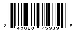 UPC barcode number 740690759399