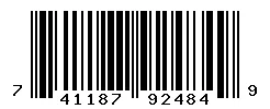 UPC barcode 741187924849
