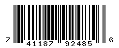 UPC barcode 741187924856