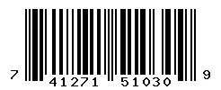 UPC barcode 741271510309