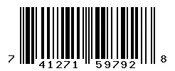 UPC barcode 741271597928