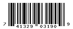 UPC barcode number 741329031909