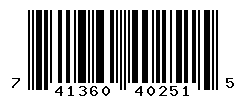 UPC barcode number 741360402515