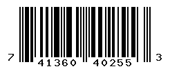 UPC barcode number 741360402553