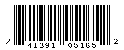 UPC barcode number 741391051652