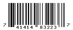 UPC barcode number 741414832237