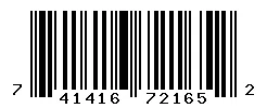 UPC barcode 741416721652