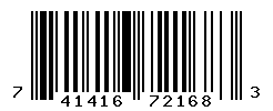 UPC barcode number 741416721683