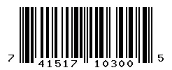 UPC barcode 741517103005