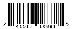 UPC barcode 741517106815