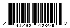UPC barcode number 741792420583