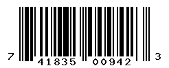 UPC barcode number 741835009423
