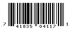 UPC barcode 741835041171