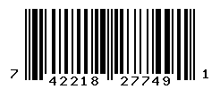 UPC barcode number 742218277491