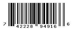 UPC barcode number 742228949166