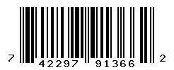 UPC barcode number 742297913662