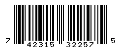 UPC barcode 742315322575