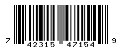 UPC barcode 742315471549