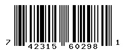 UPC 742315602981 barcode image
