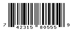 UPC 742315805559 barcode image