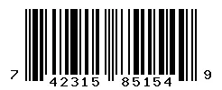 UPC barcode 742315851549
