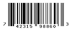 UPC barcode 742315988603