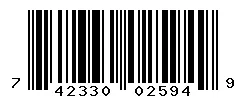 UPC barcode number 742330025949 lookup