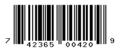 UPC barcode number 742365004209