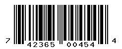 UPC barcode number 742365004544