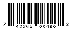 UPC barcode number 742365004902