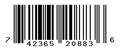 UPC barcode number 742365208836