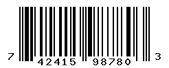 UPC barcode number 742415987803