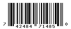 UPC barcode number 742484714850