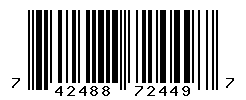 UPC barcode number 742488724497