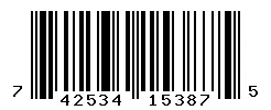 UPC 742534153875 barcode image