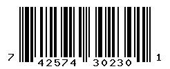 UPC barcode number 742574302301