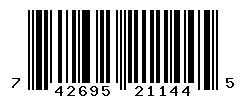 UPC barcode number 7426956211445