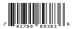 UPC barcode number 742790893836