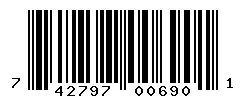 UPC barcode 742797006901