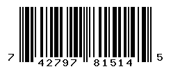 UPC barcode number 742797815145