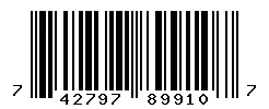 UPC barcode 742797899107