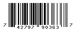 UPC barcode number 742797903637