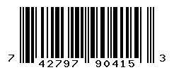 UPC barcode number 742797904153